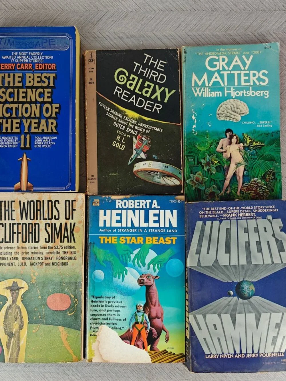 Vintage Science Fiction Paperback Lot Of 30 Books Asimov Heinlein Silverberg